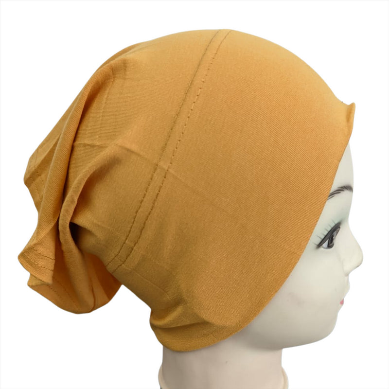 Ladies Bone Bonnet Cap Tie Tube Under Hijab Scarf Band Hat Chemo Girls Women
