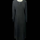 Ladies Nida Abaya Jilbab Jubba Jabba Dress Thobe Black Coloured Maxi Women