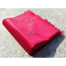 Plain Velvet Soft Pray Prayer Mat Namaz Salah Mat Hajj Umrah Ramadan 120x70 Red - The Orient