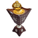 Bakhoor Burner Oil Incense Bakhour Turkish Handmade Wooden 23x12cm