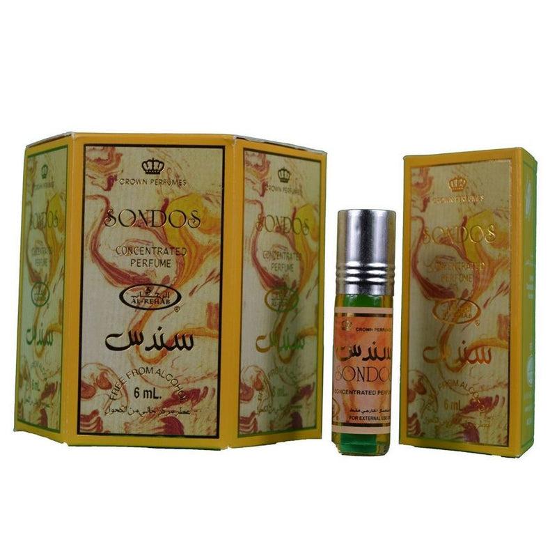 6x6ml Sondos Al Rehab Genuine Perfume Roll On Fragrance Oil Alcohol Free Halal