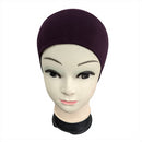 Ladies Bone Bonnet Cap Tie Tube Under Hijab Scarf Band Hat Chemo Girls Women