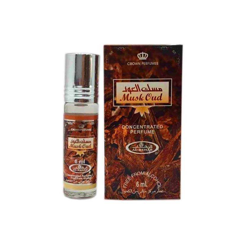 6x6ml Musk Oud Al Rehab Genuine Perfume Roll Fragrance Oil Alcohol Free Halal