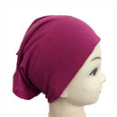 Ladies Bone Bonnet Cap Tie Tube Under Hijab Scarf Band Hat Chemo Girls Women