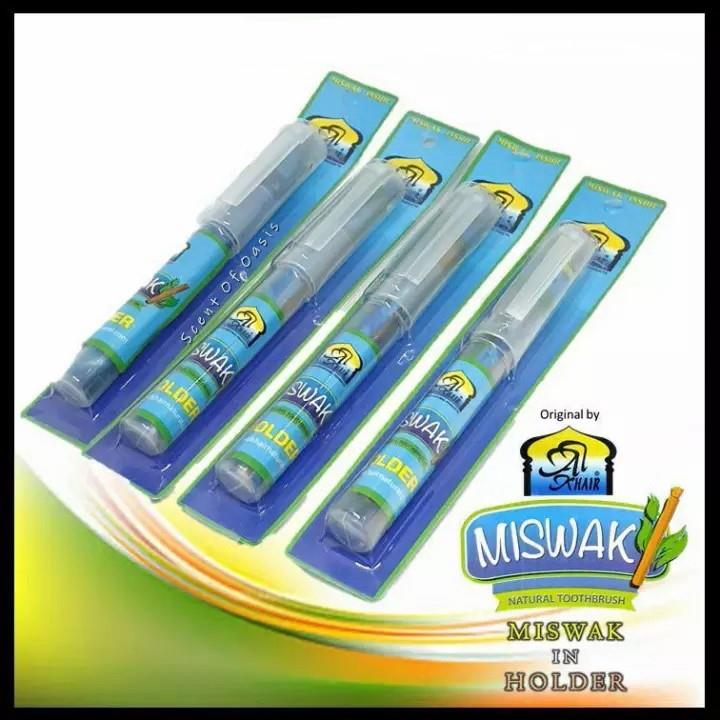 Miswak + Holder Miswaak Sewak Siwak Toothbrush Herbal Natural Peelu