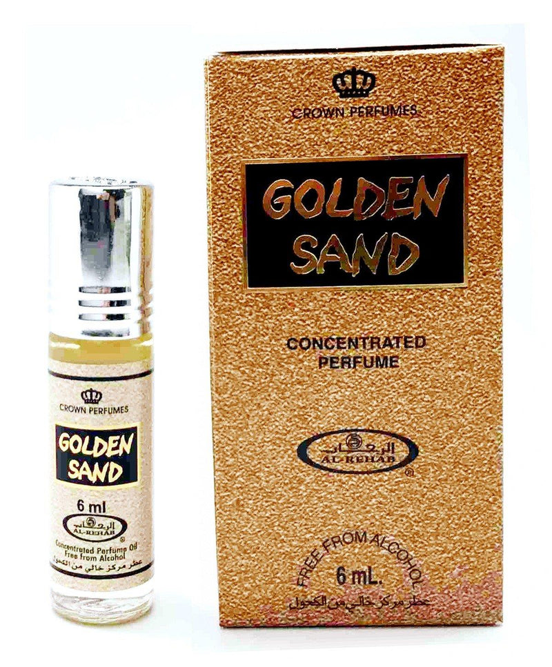1x6ml Golden Sand Al Rehab Genuine Perfume Fragrance Alcohol Free Halal