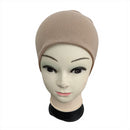Ladies Bone Bonnet Cap Tie Tube Under Hijab Scarf Band Hat Chemo Girls Women