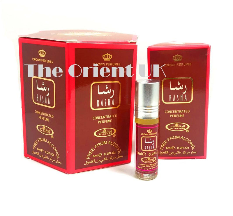 12x6ml Rasha Al Rehab Genuine Perfume Roll On Fragrance Oil Alcohol Free Halal