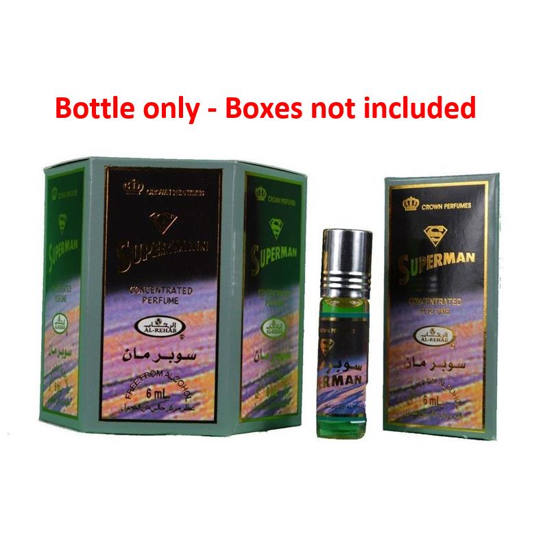12x6ml Superman Al Rehab Genuine Perfume Roll On Fragrance Alcohol Free Halal