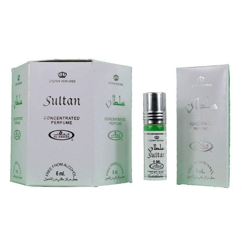 6x6ml Sultan Al Rehab Genuine Perfume Roll On Fragrance Oil Alcohol Free Halal