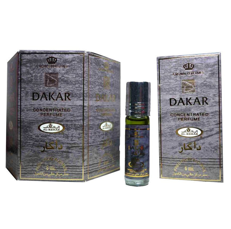 6x6ml Dakar Al Rehab Genuine Perfume Roll On Fragrance Oil Alcohol Free Halal