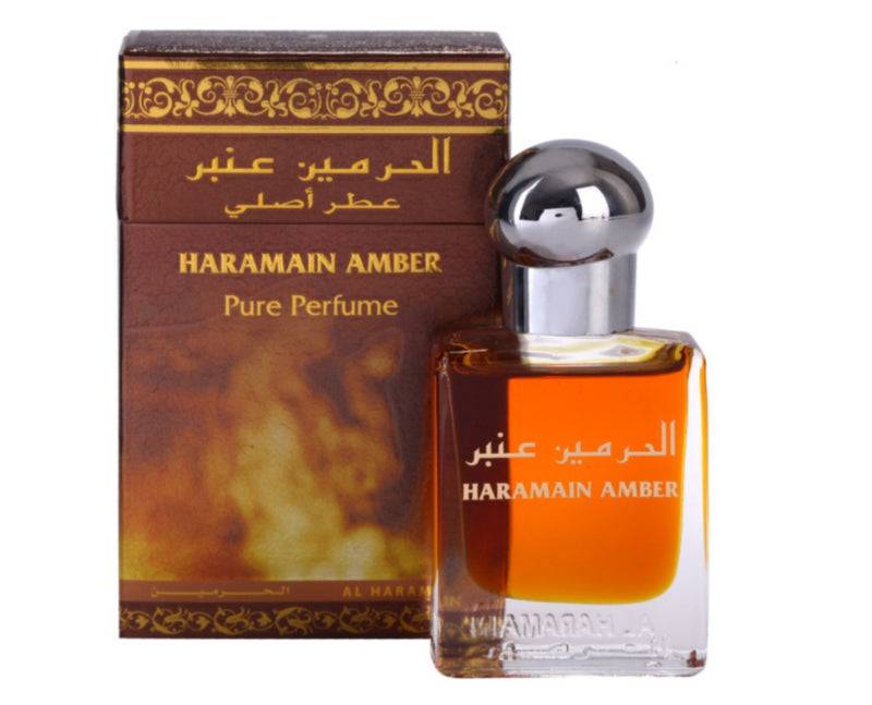 15ml Amber Al Haramain Perfume Oil Fragrance Attar Unisex Gift Eid Pocket Size