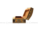 Engraved Wooden Mosaic Jewellery Trinket Box Gift Handmade Inlaid 21x8