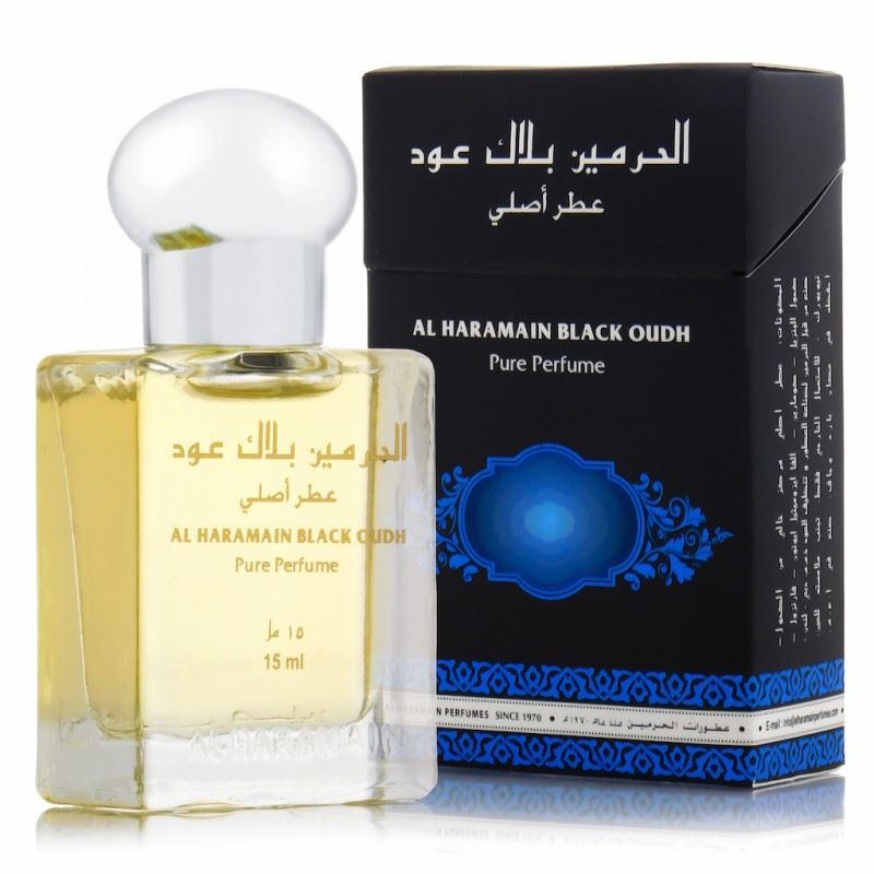 15ml Black Oudh Al Haramain Perfume Oil Fragrance Attar Unisex Gift Eid