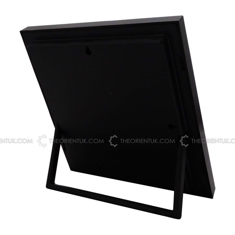 Allah Silver Black Islamic Wall Hanging Frame Gift Eid Hajj Umrah 17x19cm
