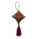 Maroon Car Hanging Cushion Ayat Al Kursi Travel Dua Islamic Gift Velvet