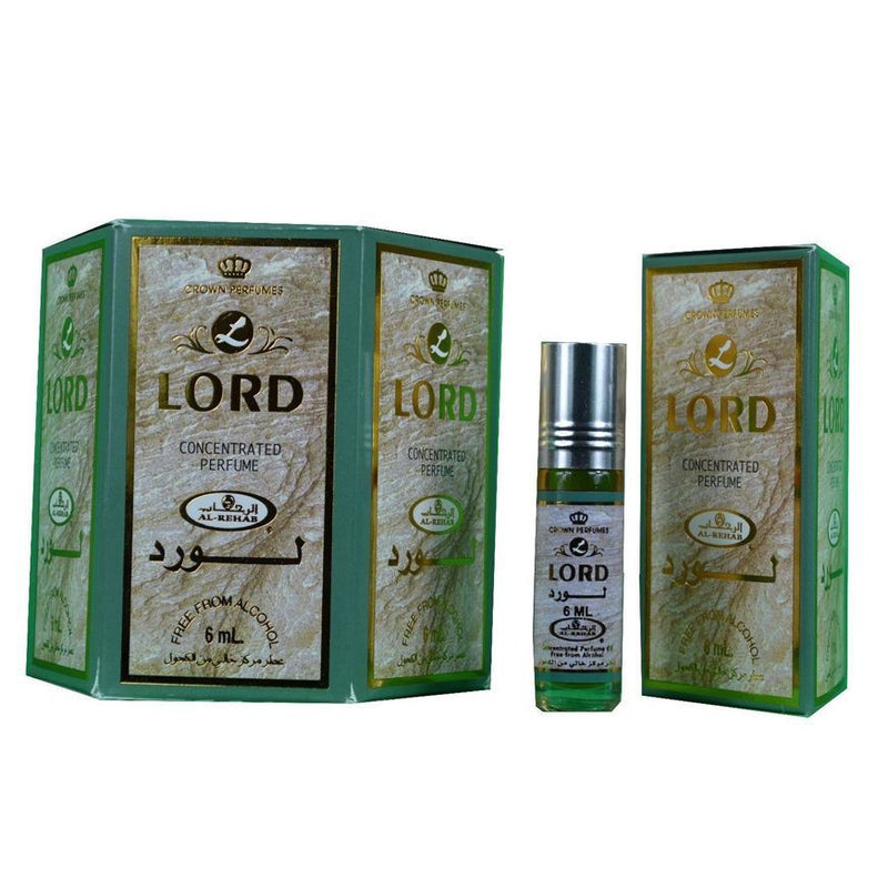 12x6ml Lord Al Rehab Genuine Perfume Roll On Fragrance Alcohol Free Halal