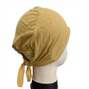 Ladies Bone Bonnet Cap Tie Tube Under Hijab Scarf Band Hat Chemo Girls Women