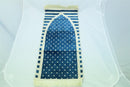 Children Prayer Mat Blue Islamic Kids Pray Rug Namaz Carpet 60x35cm