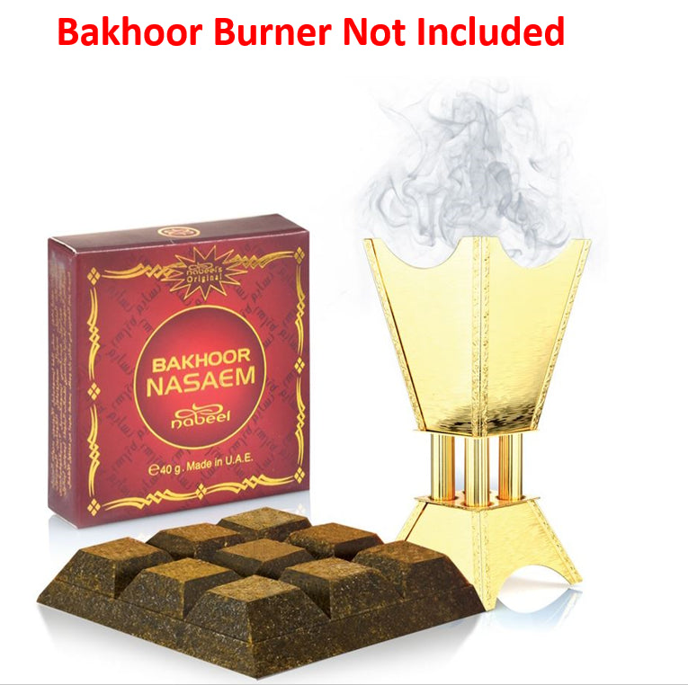 40g Bakhour Naseem Nabeel Arabian Home Incense Fragrance Burn Bakhoor