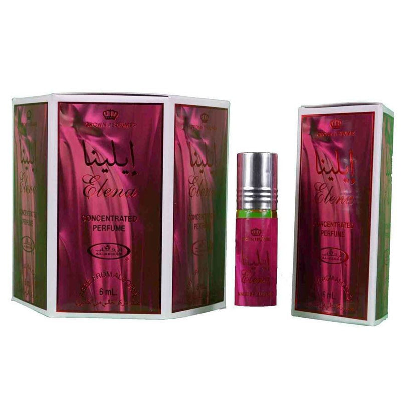 6x6ml Elena Al Rehab Genuine Perfume Roll On Fragrance Alcohol Free Halal