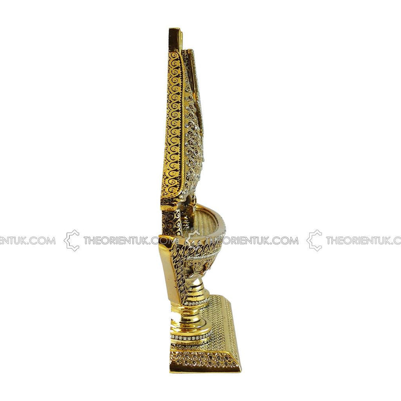 Allah + 99 Names of Allah Boat Shape Luxury Islamic Ornament Gift 27x25cm