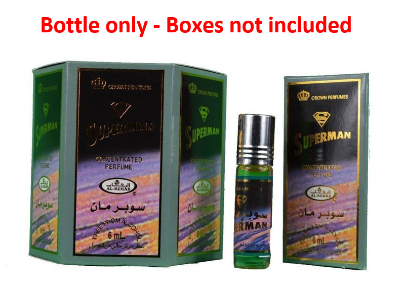 6x6ml Superman Al Rehab Genuine Perfume Roll On Fragrance Alcohol Free Halal