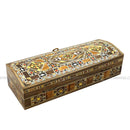 Engraved Wooden Mosaic Jewellery Trinket Box Gift Handmade Inlaid 21x8