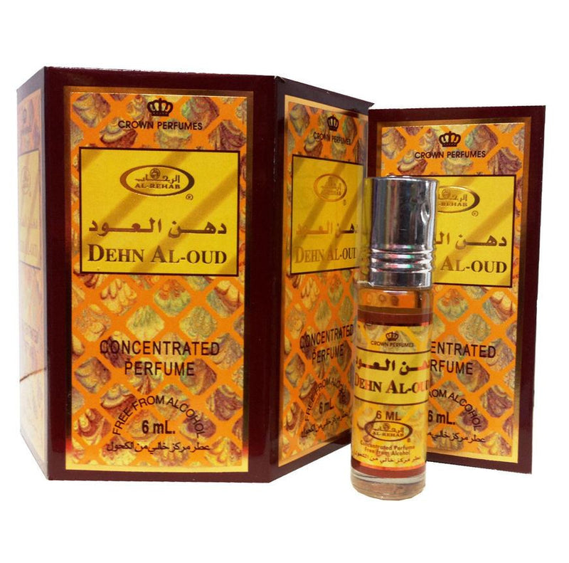 6x6ml Dehn Al-Oud Al Rehab Genuine Perfume Roll On Oil Fragrance Halal