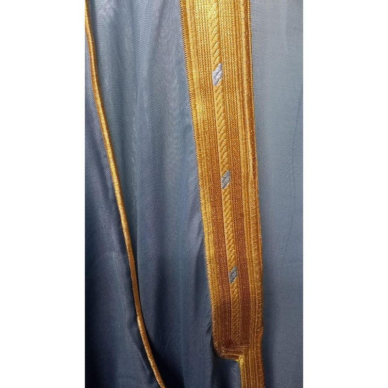 Bisht Cloak Arab Dress Thobe Islam Robe Eid Kaftan Wedding Arabian Men