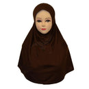 Girls Hijab Head Scarf Burqa Scarves Cotton Burka Pray Muslim Mosque Kids Islam