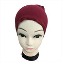 Ladies Bone Bonnet Cap Tie Tube Under Hijab Scarf Band Hat Chemo Girls Women
