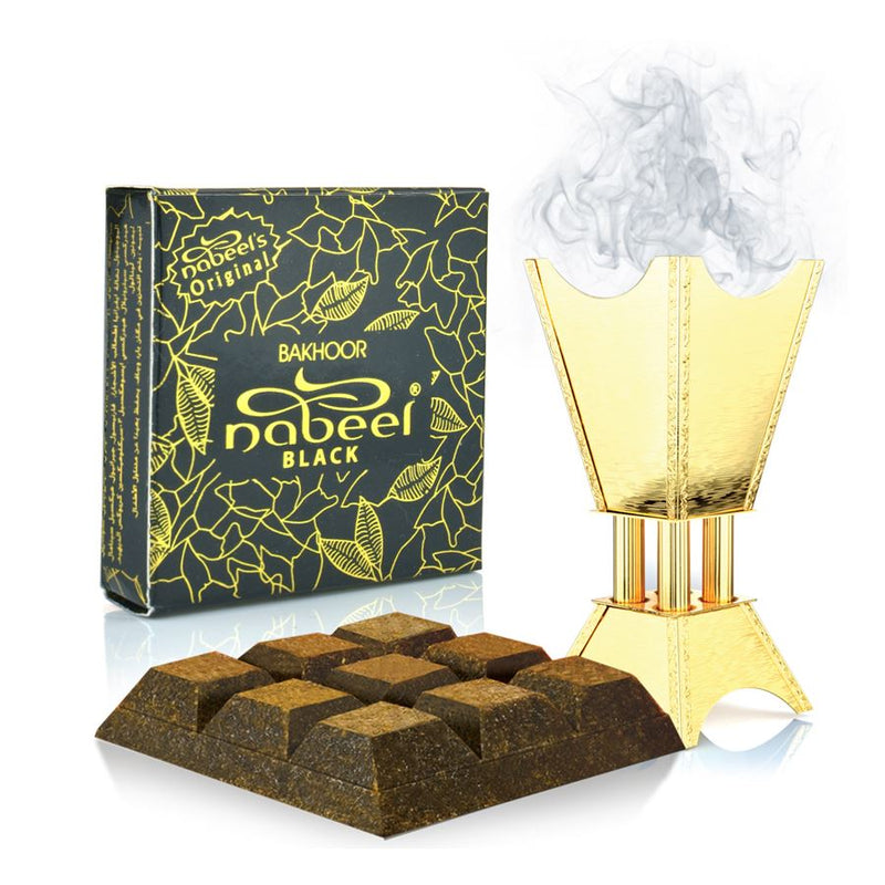 40g Black Bakhoor by Nabeel Fragrance Incense Arabian Home Burner Scent