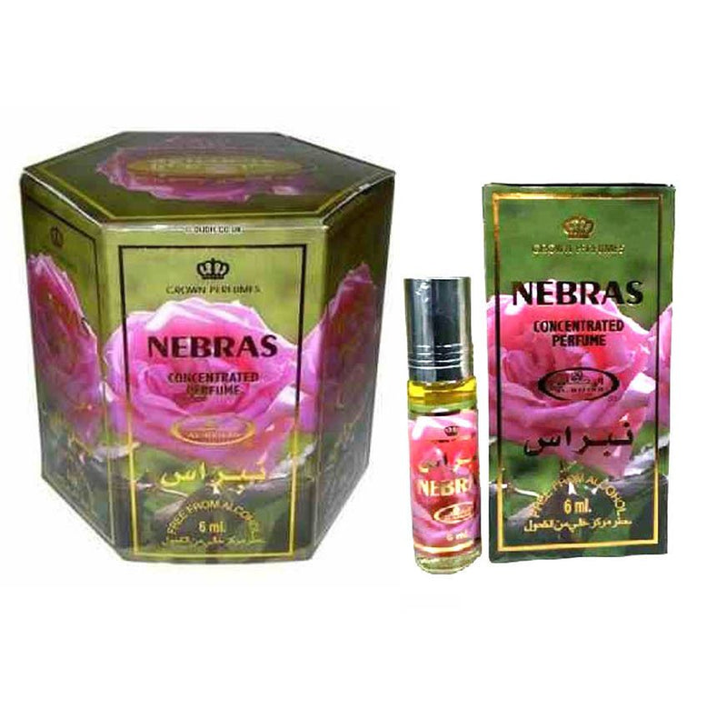 6x6ml Nebras Al Rehab Genuine Perfume Roll On Fragrance Oil Alcohol Free Halal