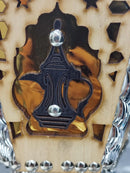 Large Bakhoor Burner Oil Incense Bakhour Syrian Handmade Wooden 16x26cm