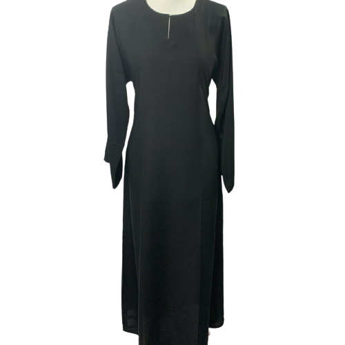 Ladies Nida Abaya Jilbab Jubba Jabba Dress Thobe Black Coloured Maxi W