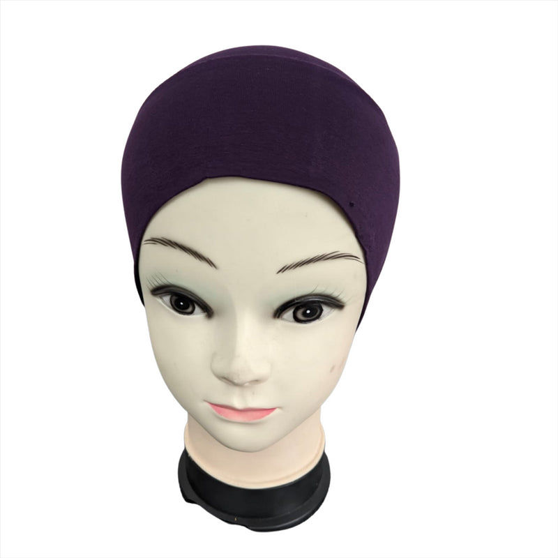 Ladies Bone Bonnet Cap Tie Tube Under Hijab Scarf Band Hat Chemo Girls Women