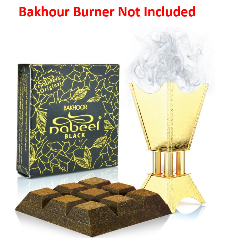 40g Black Bakhoor by Nabeel Fragrance Incense Arabian Home Burner Scent