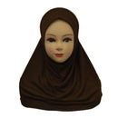 Girls Hijab Head Scarf Burqa Scarves Cotton Burka Pray Muslim Mosque Kids Islam