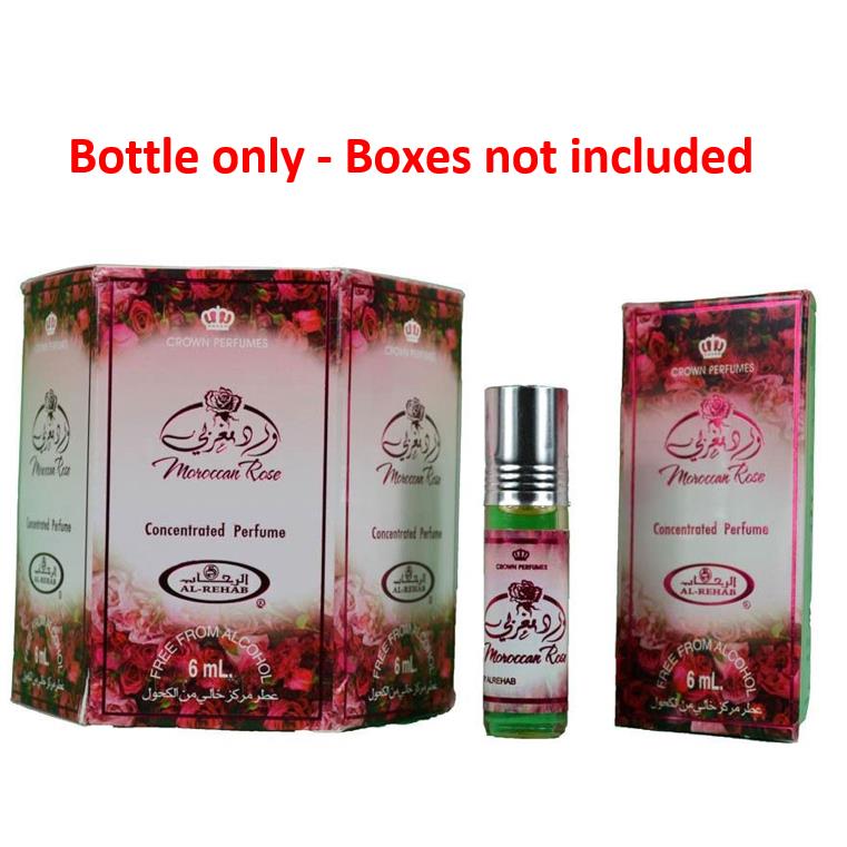 6x6ml Moroccan Rose Al Rehab Genuine Perfume Fragrance Oil Alcohol Free Halal