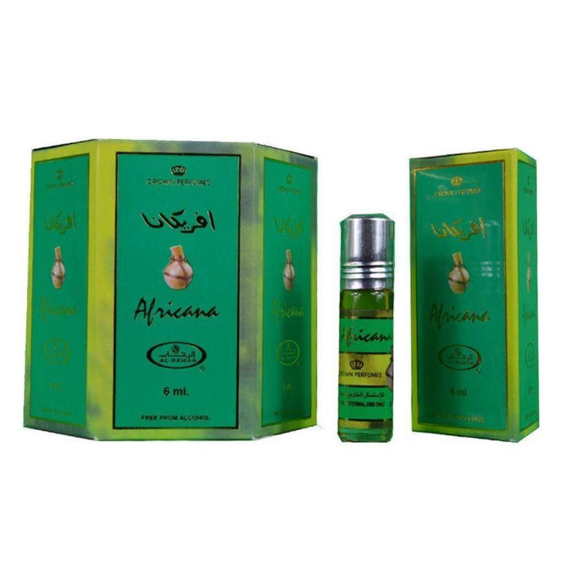 Al Rehab Africana 12 x 6ml Perfume for Men Women Genuine Authentic Original Roll On Attar Fragrance - The Orient