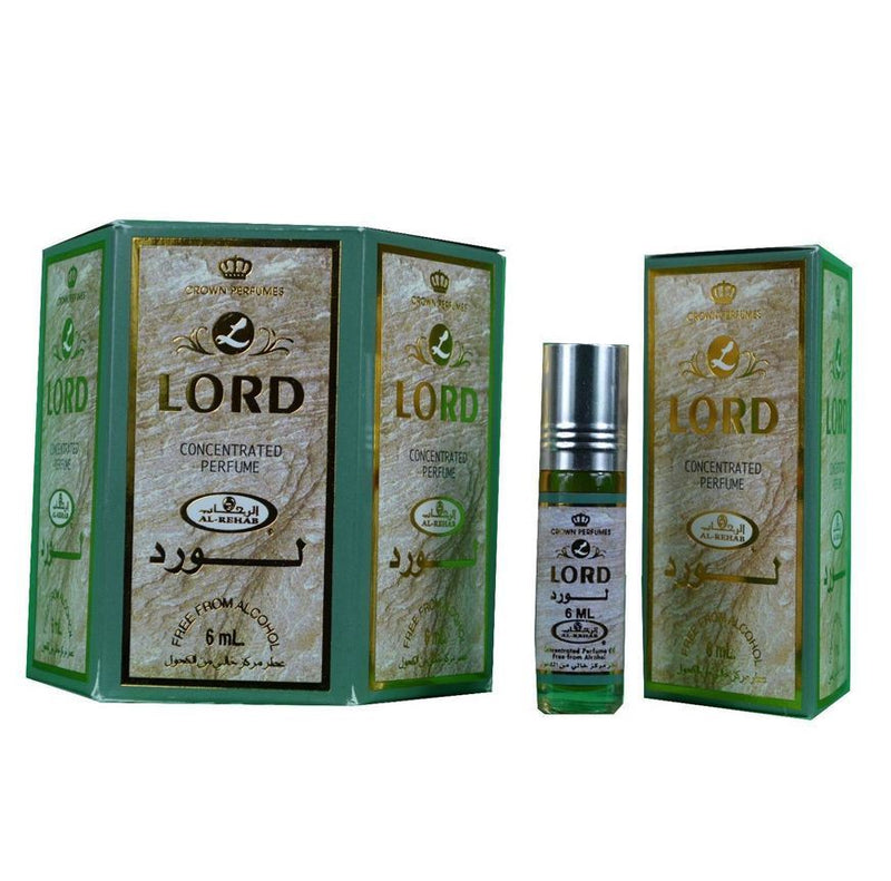 6x6ml Lord Al Rehab Genuine Perfume Roll On Fragrance Alcohol Free Halal