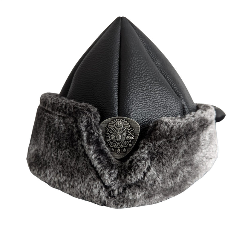 Dirilis Ertugrul Hat Men Boys Turkish Ottoman Bork Fur Black Brown
