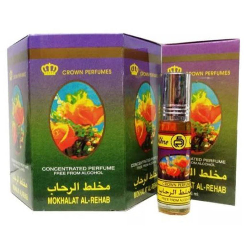 Mokhalat Al Rehab 12 x 6ml Perfume for Men Women Genuine Authentic Original Roll On Attar Fragrance - The Orient