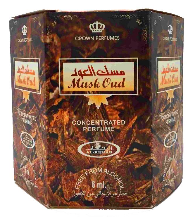 12x6ml Musk Oud Al Rehab Genuine Perfume Roll On Fragrance Alcohol Free Halal