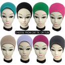Ladies Bone Bonnet Cap Tie Tube Under Hijab Scarf Band Hat Chemo Girls Women