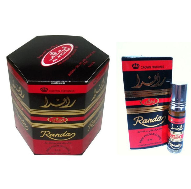 6x6ml Randa Al Rehab Genuine Perfume Roll On Fragrance Oil Alcohol Free Halal