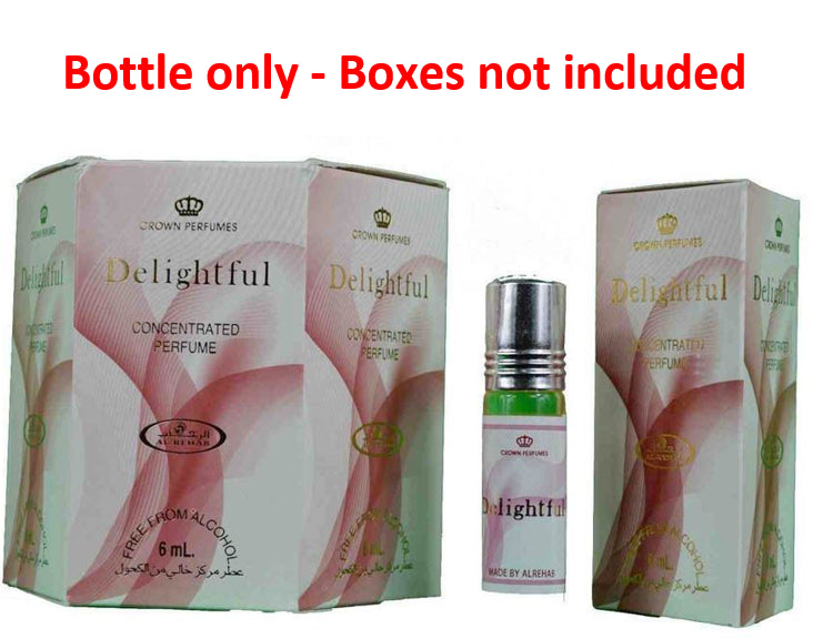 6x6ml Delightful Al Rehab Genuine Perfume Roll On Fragrance Alcohol Free Halal