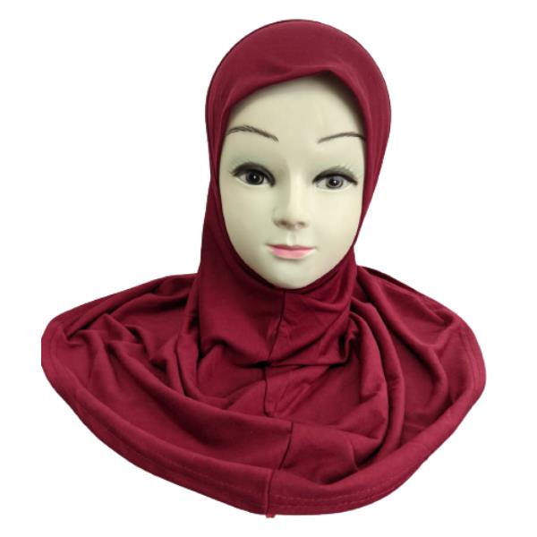 Girls Hijab Head Scarf Burqa Scarves Cotton Burka Pray Muslim Mosque Kids Islam