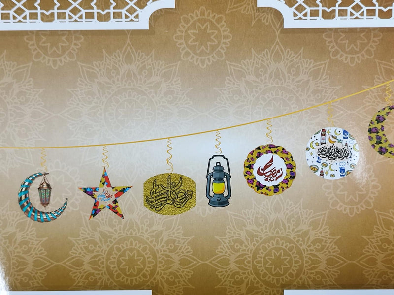 10 Flags Ramadan Mubarak Party Bunting Islamic Children Celebrations Parties Eid